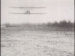 premier vol historique des frères Wright (374 Ko)