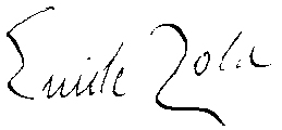 Signature d'Emile Zola