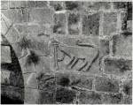 Rouad, 1915 : Pierre sculpte dans une muraille