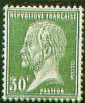 France : 30c vert type Pasteur