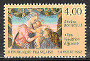 France : 4,00 multicolore sur bistre Sandro Botticelli 1492 Fondation d'Ajaccio